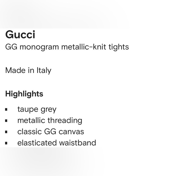 GG Monogram Tights - Picture 8 of 11